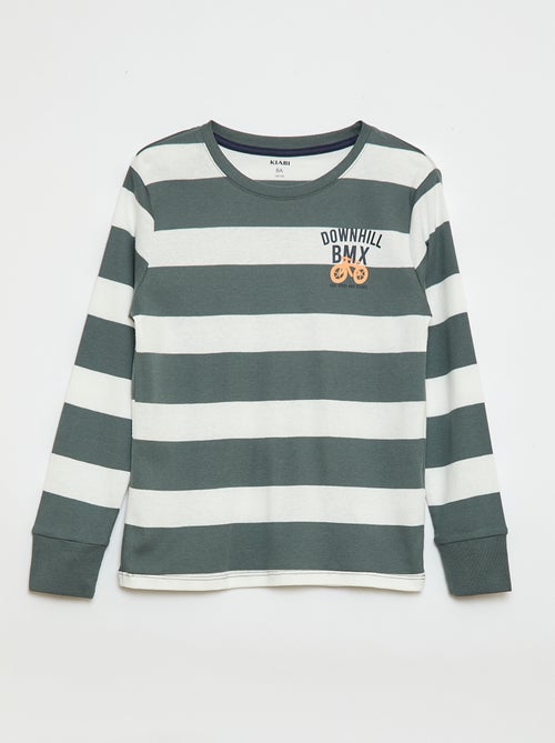 Pigiama lungo stampato - 2 pezzi - Kiabi