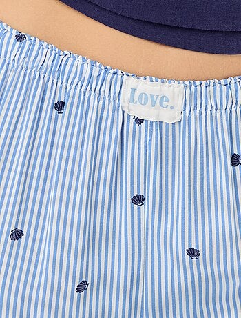 Pigiama lungo stampato - 2 pezzi