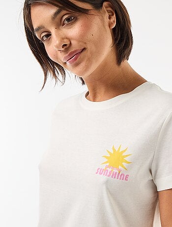 Pigiama lungo stampato - 2 pezzi