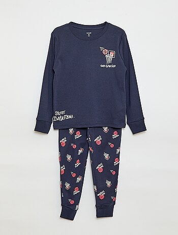 Pigiama lungo stampato - completo 2 pezzi