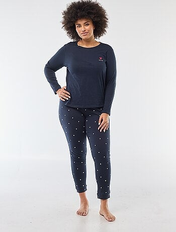 Pigiama lungo stampato - Set 2 pezzi