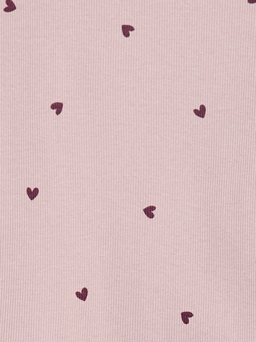 Pigiama lungo stampato a righe - 2 pezzi - Kiabi