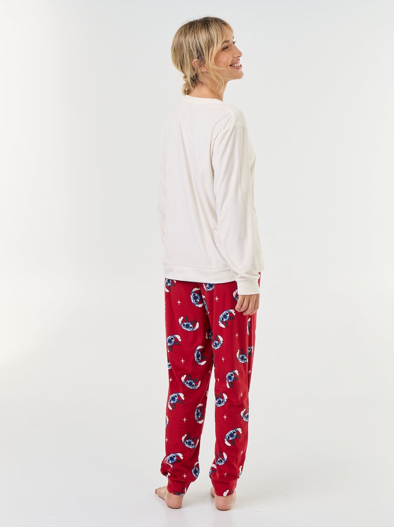 Pigiama lungo stampato 'Disney' - 2 pezzi Rosso - Kiabi