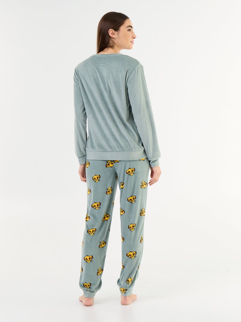 Pigiama lungo stampato 'Disney' - 2 pezzi Verde - Kiabi