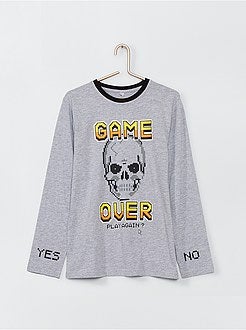 Pigiama lungo stampato - Kiabi