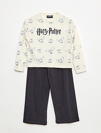Pigiama lungo stampato 'Harry Potter' - 2 pezzi