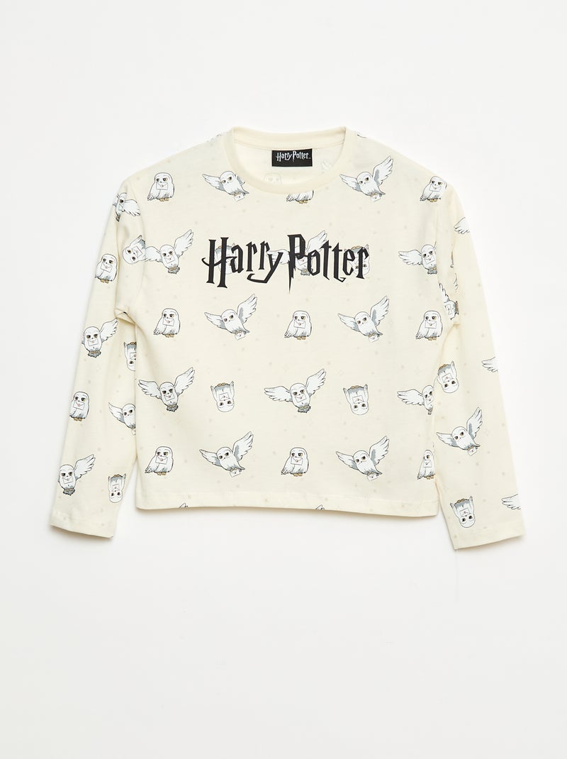 Pigiama lungo stampato 'Harry Potter' - 2 pezzi Nero - Kiabi