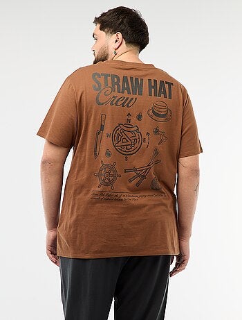 Pigiama lungo stampato 'One Piece' - 2 pezzi