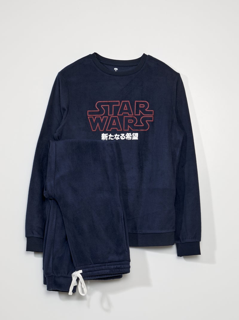 Pigiama lungo 'Star Wars' in pile BLU - Kiabi
