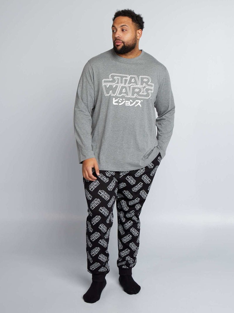 Pigiama lungo 'Star Wars' T-shirt + pantaloni - 2 pezzi GRIGIO - Kiabi