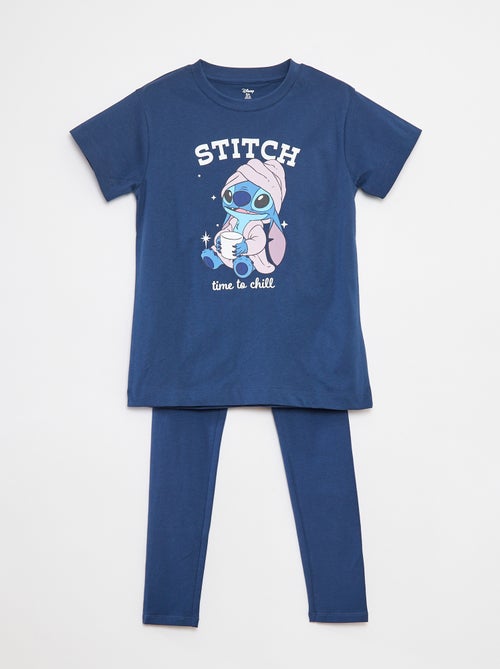 Pigiama lungo 'Stitch' - 2 pezzi - Kiabi