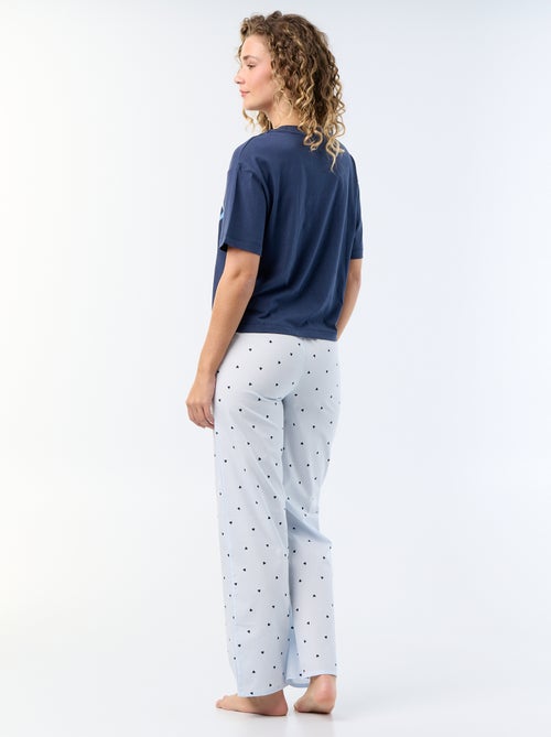 Pigiama lungo 'Stitch' - 2 pezzi - Kiabi