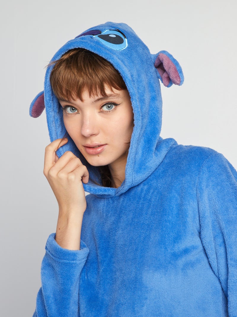 Pigiama lungo 'Stitch' - 2 pezzi blu/nero - Kiabi