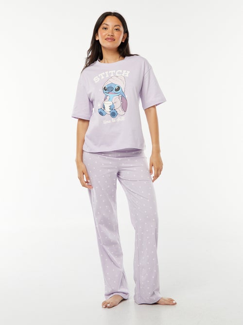 Pigiama lungo Stitch - 2 pezzi - Kiabi