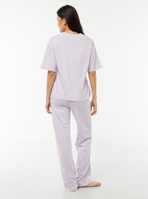 Pigiama lungo Stitch - 2 pezzi - Kiabi