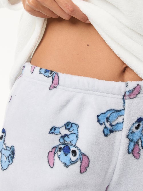 Pigiama lungo 'Stitch' 'Disney' in pile - 2 pezzi - Kiabi