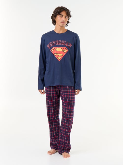 Pigiama lungo 'Superman' 'DC Comics' - 2 pezzi - Kiabi Pigiama lungo 'Superman' 'DC Comics' - 2 pezzi - Kiabi