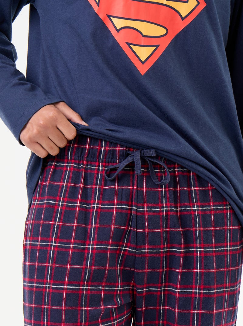 Pigiama lungo 'Superman' 'DC Comics' - 2 pezzi Blu - Kiabi