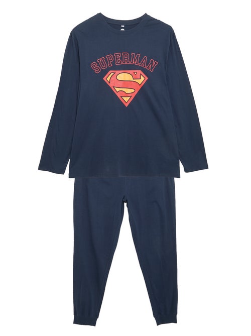 Pigiama lungo \'Superman\' \'DC Comics\' - 2 pezzi - Kiabi Pigiama lungo \'Superman\' \'DC Comics\' - 2 pezzi - Kiabi