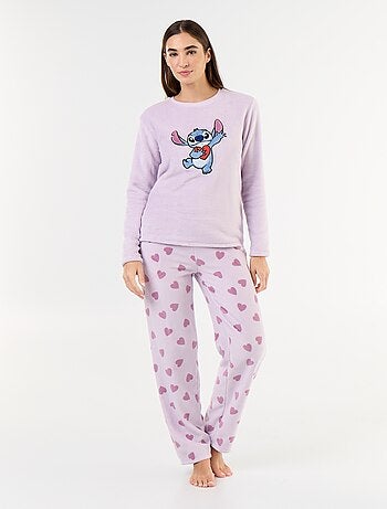 Pigiama lungo 'Winnie' di 'Disney' in pile - 2 pezzi