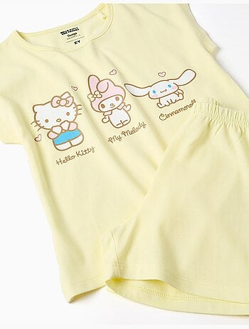 Pigiama manica corta realizzato in cotone con stampa Hello Kitty