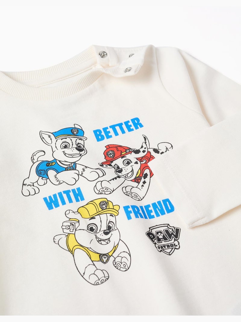 Pigiama manica lunga con stampa Paw Patrol Bianco - Kiabi