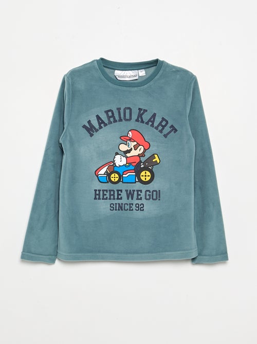 Pigiama "Mario Kart" 2 pezzi - T-shirt a maniche lunghe + pantaloni - Kiabi