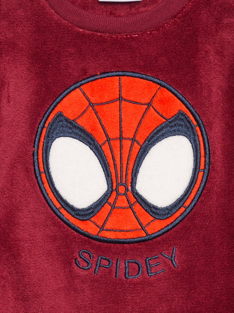 Pigiama "Marvel" "Spider-Man" 2 pezzi - Felpa + pantaloni Rosso - Kiabi