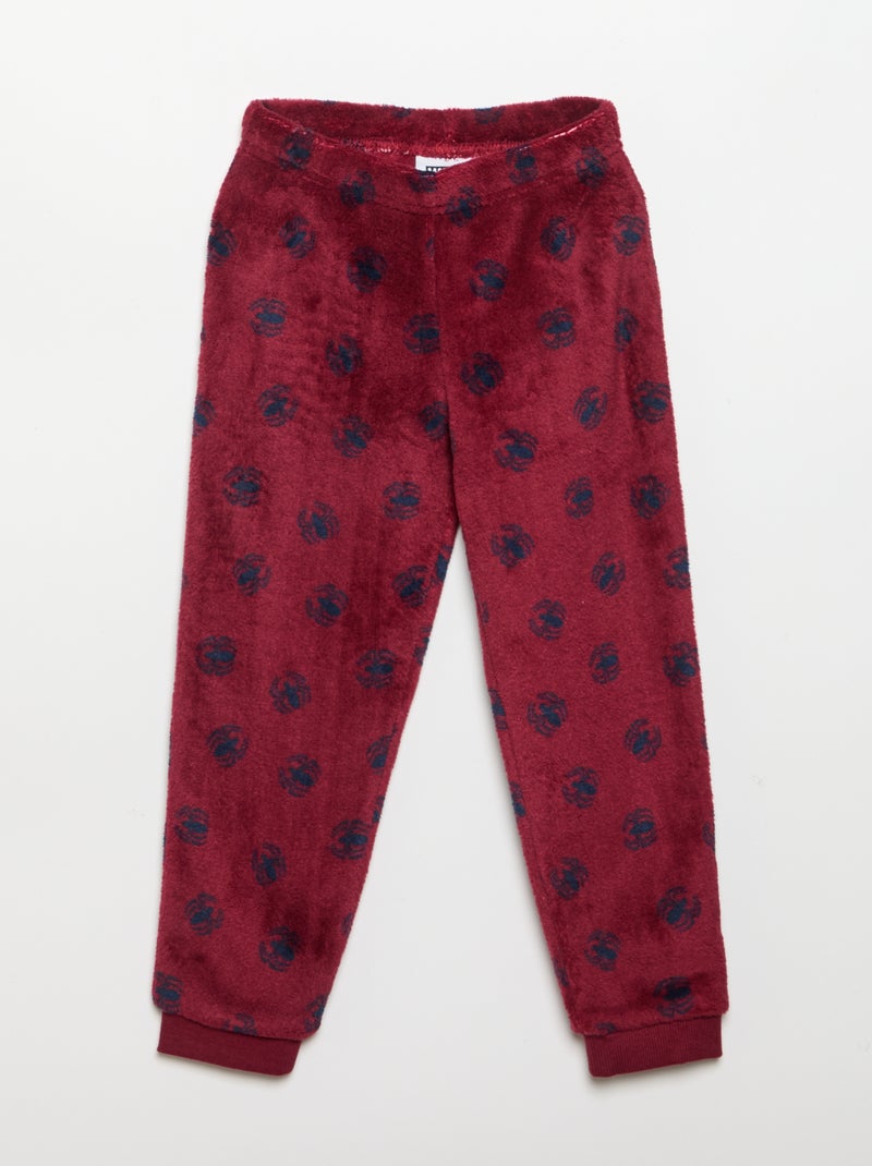 Pigiama "Marvel" "Spider-Man" 2 pezzi - Felpa + pantaloni Rosso - Kiabi