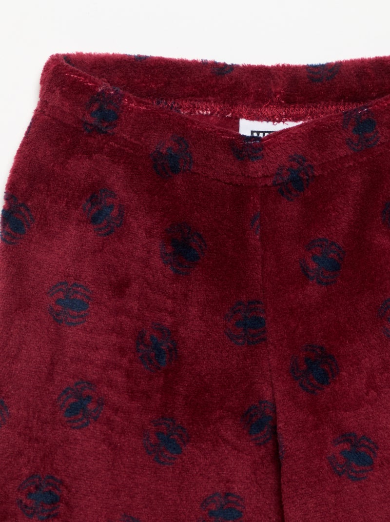 Pigiama "Marvel" "Spider-Man" 2 pezzi - Felpa + pantaloni Rosso - Kiabi