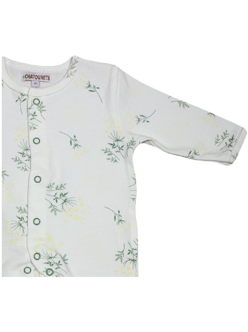 Pigiama "Mimosas" in cotone di Les Chatounets Bianco sporco - Kiabi