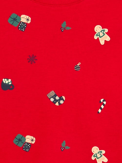 Pigiama 'Natale' 2 pezzi - T-shirt a maniche lunghe + pantaloni - Kiabi Pigiama 'Natale' 2 pezzi - T-shirt a maniche lunghe + pantaloni - Kiabi