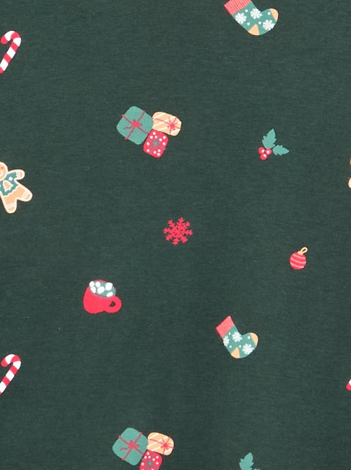 Pigiama 'Natale' 2 pezzi - T-shirt a maniche lunghe + pantaloni - Kiabi Pigiama 'Natale' 2 pezzi - T-shirt a maniche lunghe + pantaloni - Kiabi