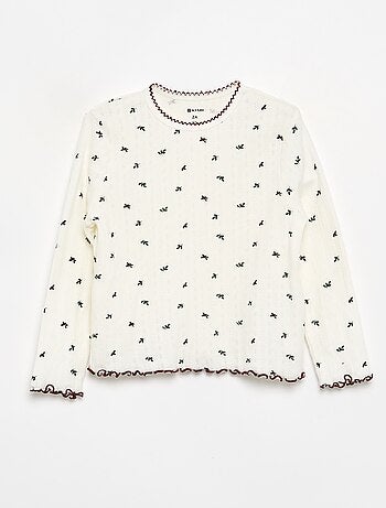 Pigiama 'Natale' 3 pezzi - T-shirt + pantaloni + cardigan smanicato