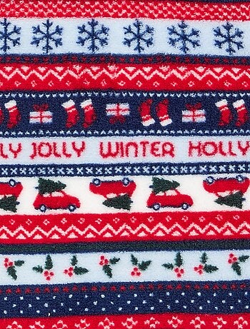 Pigiama "Natale" jacquard in pile 2 pezzi - Felpa + pantaloni