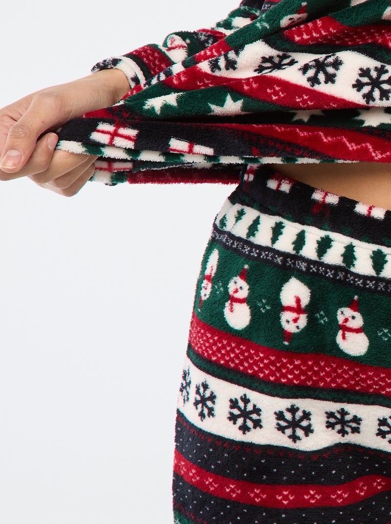 Pigiama natalizio 2 pezzi Blu - Kiabi