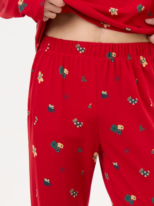 Pigiama natalizio 2 pezzi t-shirt + pantaloni - 2 pezzi - Kiabi