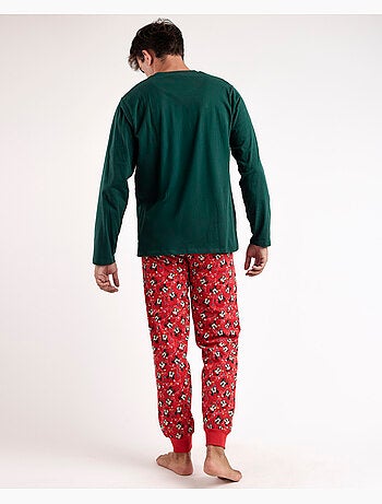 Pigiama natalizio a maniche lunghe da uomo DISNEY Mickey