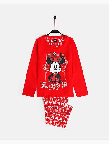 Pigiama natalizio a maniche lunghe DISNEY Mickey per bambine