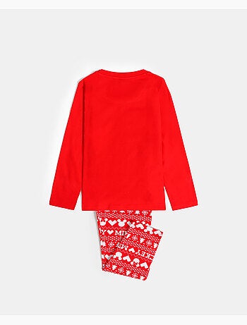 Pigiama natalizio a maniche lunghe DISNEY Mickey per bambine