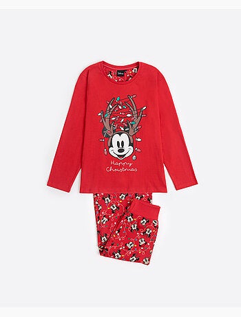 Pigiama natalizio a maniche lunghe DISNEY Mickey per bambine