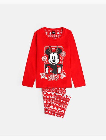 Pigiama natalizio a maniche lunghe DISNEY Mickey per bambini