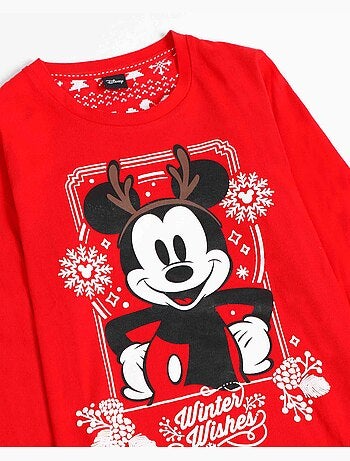 Pigiama natalizio a maniche lunghe DISNEY Mickey per bambini