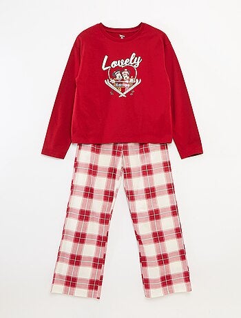 Completo pigiama natalizio 'Disney' 'Frozen' in jersey di cotone