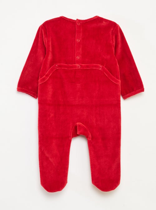 Pigiama natalizio 'Disney Stitch' in velluto di cotone - Kiabi