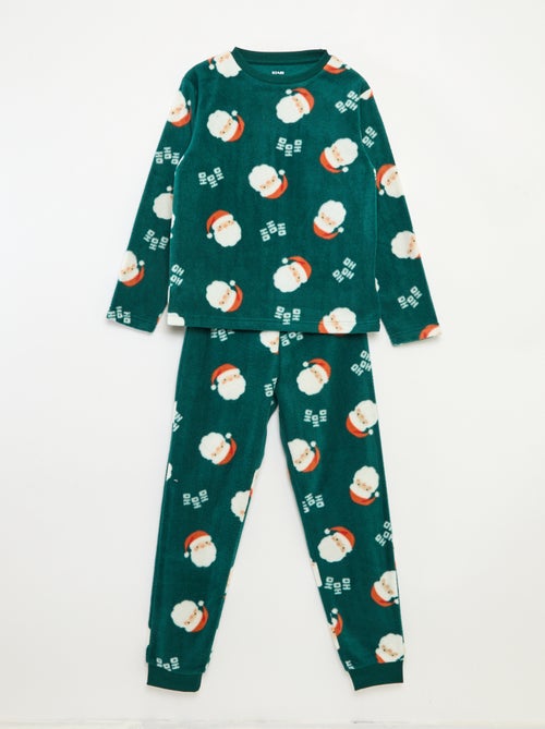 Pigiama natalizio in pile all-over - Kiabi