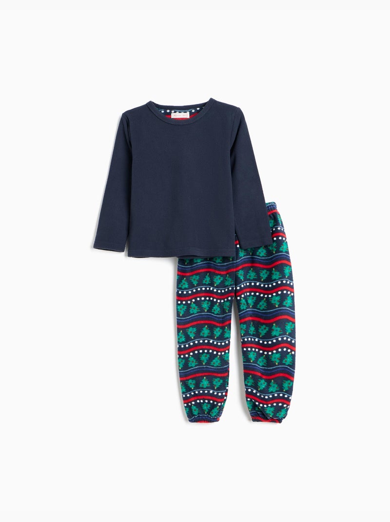 Pigiama natalizio in pile, mo fashion Blu - Kiabi