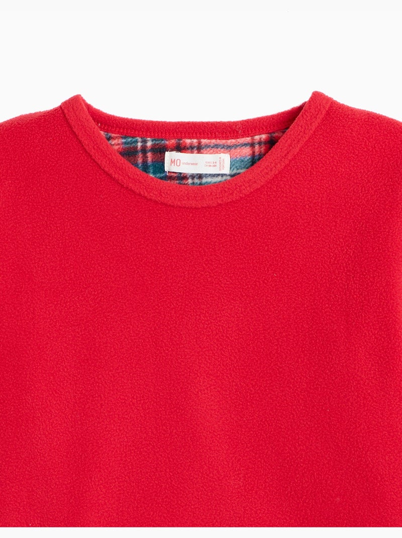 Pigiama natalizio in pile, mo fashion Rosso - Kiabi