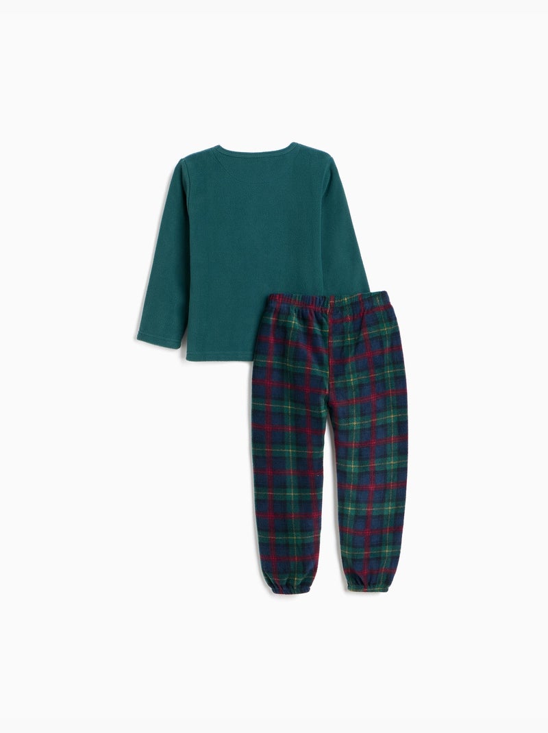 Pigiama natalizio in pile, mo fashion Verde - Kiabi