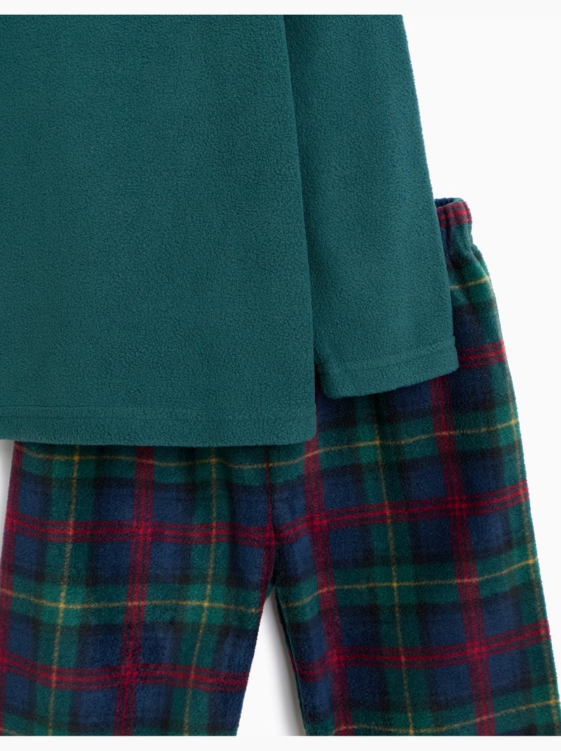 Pigiama natalizio in pile, mo fashion Verde - Kiabi